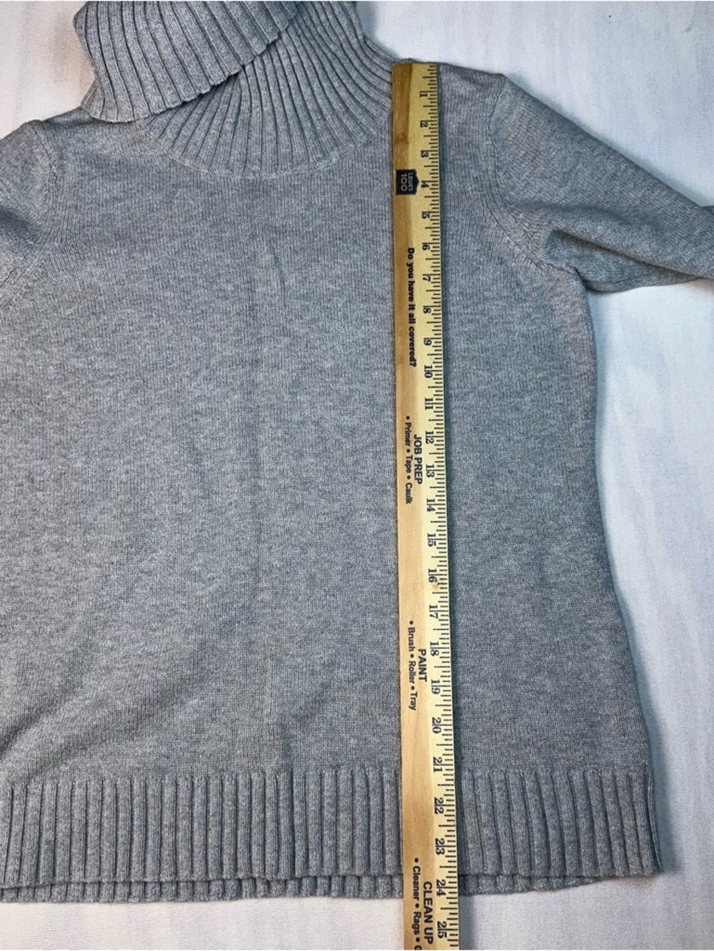 Nautica Women's Grey Cowl Turtleneck Sweater - Classic Cozy Fit Size: Large - Picture 6 of 6